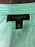 Talbots 100% Linen Teal Short Sleeve Blouse Size 2X - photo 7
