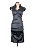 Xscape Solid Gray Cocktail Dress Size 12 - photo 1