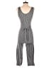 Caution to the Wind Solid Gray Black Romper Size M - photo 2