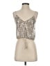 Zara Silver Sleeveless Top Size S - photo 1
