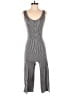Caution to the Wind Solid Gray Black Romper Size M - photo 1