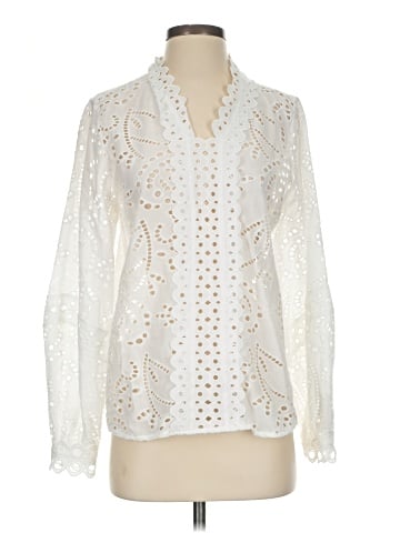 Ultra Pink Long Sleeve Blouse (view 1)