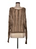 BCBGMAXAZRIA Metallic Tan Pullover Sweater Size M - photo 1