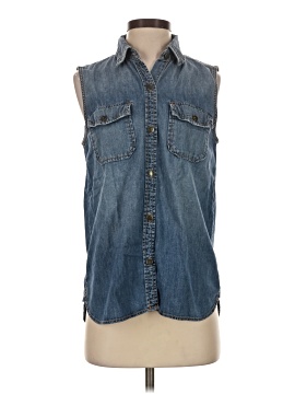 Current/Elliott Sleeveless Button Down Shirt