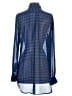TWO by Vince Camuto Houndstooth Blue Long Sleeve Blouse Size S - photo 2