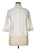 Alfred Dunner Ivory 3/4 Sleeve Button-Down Shirt Size 14 (petite) - photo 1