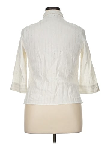 Alfred Dunner 3/4 Sleeve Button-Down Shirt (view 2)
