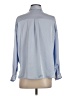 Zara Color Block Blue Long Sleeve Blouse Size XS - photo 2