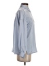 Zara Color Block Blue Long Sleeve Blouse Size XS - photo 4