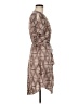 BCBGMAXAZRIA 100% Polyester Argyle Brown Casual Dress Size 8 - photo 4