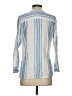J.Crew 100% Cotton Stripes Blue Long Sleeve Blouse Size 4 - photo 2