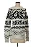 Abercrombie & Fitch Print Silver Pullover Sweater Size S - photo 1