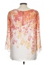 Rose + Olive 100% Polyester Ivory 3/4 Sleeve Blouse Size L - photo 2