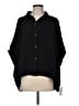 Spin 100% Polyester Solid Black 3/4 Sleeve Blouse Size M - photo 1