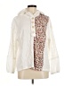Bibi 100% Cotton White Long Sleeve Top Size M - photo 1