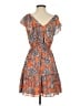Ann Taylor LOFT 100% Polyester Paisley Orange Casual Dress Size XS - photo 2