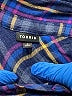 Torrid Plaid Blue Long Sleeve Button-Down Shirt Size 4X Plus (4) - photo 7