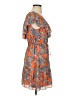 Ann Taylor LOFT 100% Polyester Paisley Orange Casual Dress Size XS - photo 4
