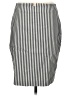 Express Stripes Gray Casual Skirt Size 8 - photo 1