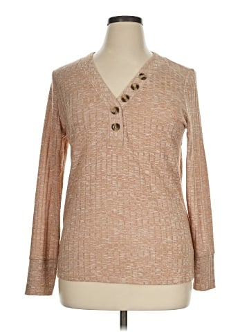 a.n.a. A New Approach Long Sleeve Top (view 1)
