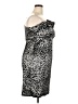 Snap Animal Print Silver Cocktail Dress Size 18 - photo 4