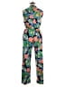 Tahari by ASL Tropical Blue Green Jumpsuit Size 16W - photo 2