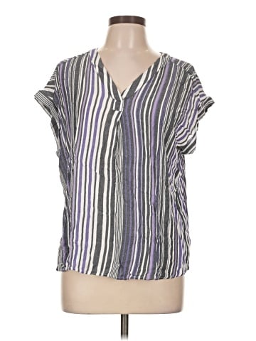 Liz Claiborne Short Sleeve Blouse (view 1)
