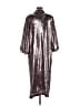 ASOS 100% Polyester Metallic Silver Cocktail Dress Size 8 - photo 2