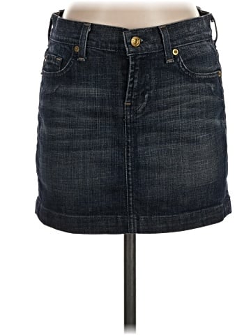 7 For All Mankind Denim Skirt (view 1)