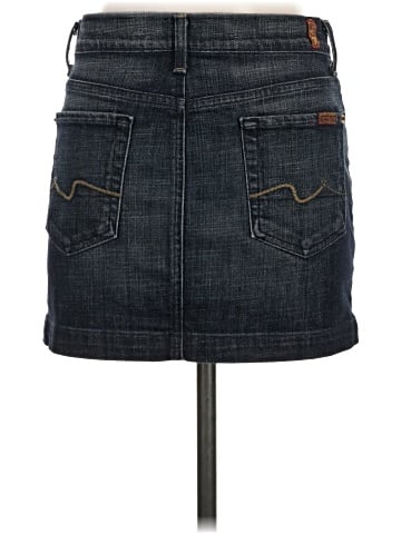 7 For All Mankind Denim Skirt (view 2)