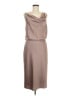 Halston Solid Brown Cocktail Dress Size 8 - photo 1