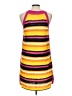 BCBGeneration Stripes Yellow Casual Dress Size L - photo 2