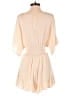 Lush 100% Rayon Solid Ivory Romper Size M - photo 2