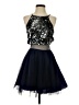 Teeze Me 100% Polyester Stars Blue Cocktail Dress Size 3 - photo 1