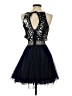 Teeze Me 100% Polyester Stars Blue Cocktail Dress Size 3 - photo 2