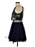 Teeze Me 100% Polyester Stars Blue Cocktail Dress Size 3 - photo 5