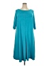 Roaman's Solid Teal Casual Dress Size 22 - 24 - photo 1