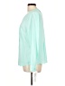 Apt. 9 100% Polyester Color Block Teal Long Sleeve Blouse Size L - photo 5