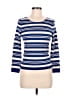 J.Crew 100% Merino Stripes Blue Wool Sweater Size M - photo 1