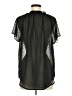 Ann Taylor LOFT 100% Polyester Polka Dots Black Short Sleeve Blouse Size M - photo 2