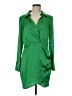 MNG 100% Polyester Green Casual Dress Size 6 - photo 1