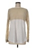 B. Split Tan Long Sleeve Top Size M - photo 1