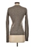 Aqua 100% Cashmere Metallic Gray Cashmere Pullover Sweater Size S - photo 2