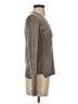 Aqua 100% Cashmere Metallic Gray Cashmere Pullover Sweater Size S - photo 4