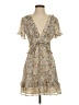 Fab'rik 100% Polyester Paisley Tan Cocktail Dress Size S - photo 1