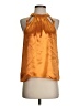 Express 100% Polyester Orange Sleeveless Blouse Size S - photo 1