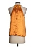 Express 100% Polyester Orange Sleeveless Blouse Size S - photo 2