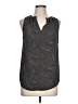 Ann Taylor 100% Polyester Black Sleeveless Blouse Size L (petite) - photo 1