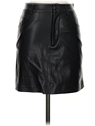 MNG Faux Leather Skirt (view 1)