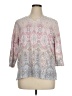 Alfred Dunner Silver 3/4 Sleeve Blouse Size 1X - photo 1